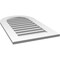 Ekena Millwork Round Top Surface Mount PVC Gable Vent: Functional, w/ 3-1/2"W x 1"P Standard Frame, 20"W x 34"H GVPRT20X3401SF - alternate 2